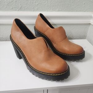 Dr. Martens Tan Heeled Boots